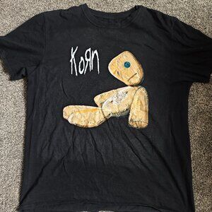 Korn vintage t, nu metal, y2k, grunge, 90s, size L, metal
